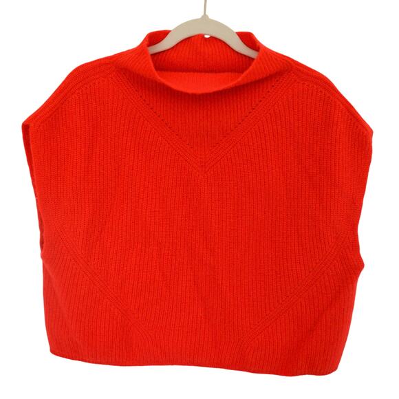 Anthropologie The Enza Oversized Ribbed Cashmere Vest Size Small - Picture 3 of 6